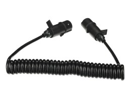 Cavo a spirale di collegamento 7 pin tipo N TRAILER CABLE 11, spina in plastica, 24V, 3,5m