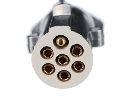 Cavo a spirale di collegamento 7 pin tipo S TRAILER CABLE 12, spina metallica, 24V, 3,5m