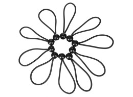 Set di elastici con pallina CARGO CORD SET 3, 15 cm, 10 pz