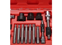 Set per montaggio e smontaggio delle pulegge dell'alternatore MECHANIC PULLEY SET 2, 18 pezzi