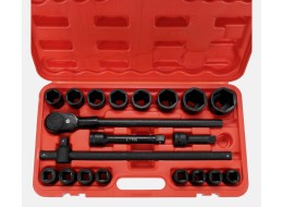 Set di bussole con cricchetta MECHANIC WRENCH SET 2, heavy-duty, 21 pz