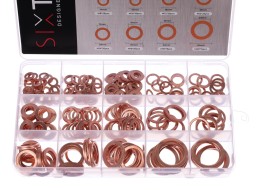 Set di rondelle di tenuta in rame MECHANIC RING SET 2, M5–M20, 300 pz