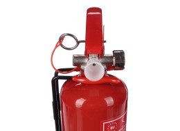 Estintore a polvere FIRE STOP 1 kg, ABC, completamente metallico, incluso supporto metallico