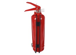Estintore a polvere FIRE STOP 1 kg, ABC, completamente metallico, incluso supporto metallico