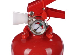 Estintore a polvere FIRE STOP 1 kg, ABC, completamente metallico, incluso supporto metallico