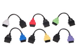 Set completo di adattatori OBD-II FiatECUScan per auto MECHANIC CABLE SET 3, 6 pezzi