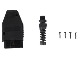 Spina OBD-II a 16 pin per montaggio di cavo personalizzato MECHANIC CABLE 29, nera