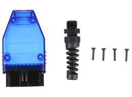 Spina OBD-II a 16 pin per montaggio di cavo personalizzato MECHANIC CABLE 31, blu