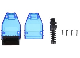 Spina OBD-II a 16 pin per montaggio di cavo personalizzato MECHANIC CABLE 31, blu