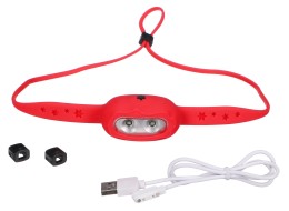 Lampada frontale con fascia elastica HEADLAMP STAR, 120 lm, LED, USB