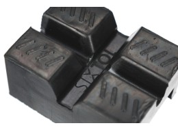 Piastra in gomma per supporto auto pieghevole MECHANIC CAR STAND, 83×62×40 mm