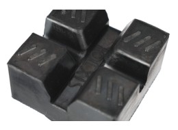 Piastra in gomma per sollevatore auto SX JACK SUV 2,5T, 62×62×44 mm