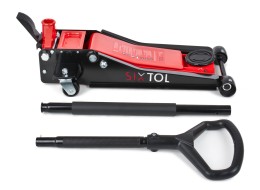 Cric idraulico mobile heavy-duty 3T a basso profilo con pedale SX JACK PEDAL 3T BLACK