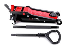 Cric idraulico mobile heavy-duty 4T a basso profilo, con pedale SX JACK PEDAL 4T BLACK