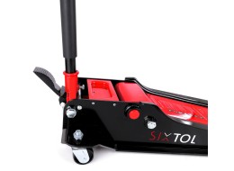 Cric idraulico mobile heavy-duty 4T a basso profilo, con pedale SX JACK PEDAL 4T BLACK