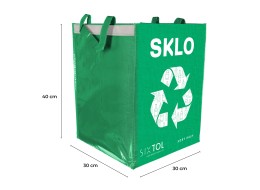 Borse per raccolta differenziata SORT EASY 4 METAL, 30x30x40cm, 4x36l, 4 pezzi