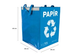 Borsa per raccolta differenziata SORT EASY PAPER, 30x30x40cm, 36l