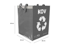 Borsa per raccolta differenziata SORT EASY METAL, 30x30x40cm, 36l
