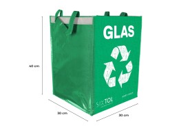 Borse per raccolta differenziata SORT EASY 3 BASIC DE, 30x30x40 cm, 3 x 36 l, 3 pz