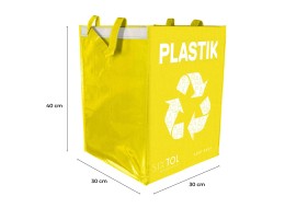 Borse per raccolta differenziata SORT EASY 3 BASIC DE, 30x30x40 cm, 3 x 36 l, 3 pz