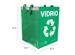 Borsa per la raccolta differenziata SORT EASY VIDRIO ES, 30x30x40cm, 36l