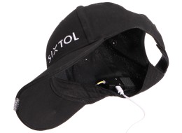 Cappellino con luce LED B-CAP 25 lm, ricaricabile, USB, taglia unica, nero