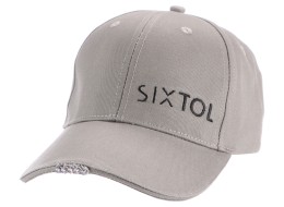 Cappellino con visiera con luce LED B-CAP 25lm, ricaricabile, USB, taglia unica, grigio
