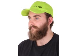 Cappellino con visiera e luce LED B-CAP 25 lm, ricaricabile, USB, taglia unica, verde fluorescente