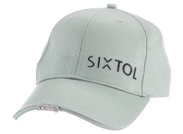 Cappellino con visiera con luce LED B-CAP 25lm, ricaricabile, USB, taglia unica, verde