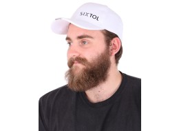 Cappellino con visiera e luce LED B-CAP 25lm, ricaricabile, USB, taglia unica, bianco