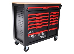 Carrello da officina con utensili MECHANIC TROLLEY TITAN 1559, 13 cassetti, 1559 pezzi di utensili