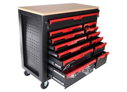 Carrello da officina con utensili MECHANIC TROLLEY TITAN 1559, 13 cassetti, 1559 pezzi di utensili