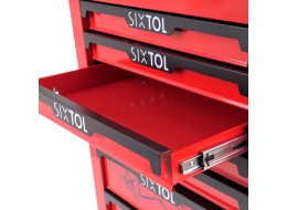 Carrello da officina per attrezzi MECHANIC TROLLEY KEVIN RED, 7 cassetti