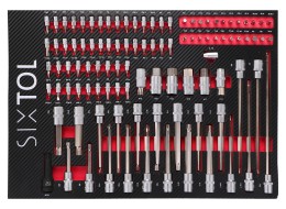 Carrello porta attrezzi MECHANIC TROLLEY KEVIN RED 182, 7 cassetti, 182 pezzi di attrezzi