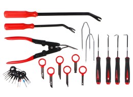 Set multifunzionale per lo smontaggio di rivestimenti e interni MECHANIC TRIM SET 38, 38 pezzi