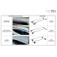 Barra trasversale con serratura in alluminio ROOF RACK 120 cm, portata 90 kg