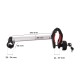 Braccio / supporto per telaio bici per portabici da gancio traino, lungo, lunghezza 24 cm - pezzo di