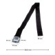 Cinghie di fissaggio per pneumatico di e-bike, lunghezza 650 mm, 2 pz - pezzo di ricambio