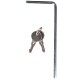 Barra trasversale con serratura in alluminio ROOF RACK 120 cm, portata 90 kg