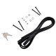 Barra trasversale in alluminio con serratura ROOF RACK FIX PRO, 120cm, portata 90kg