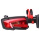 Portabici per gancio di traino E-BIKE 2 PRO - 2 biciclette elettriche, portata 60 kg, pieghevole