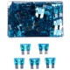 Set di fusibili automobilistici a lama MECHANIC FUSE SET 15A, 100 pz