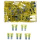 Set di fusibili automobilistici a lama MECHANIC FUSE SET 20A, 100 pz