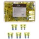 Set di fusibili automobilistici a lama MECHANIC FUSE SET 20A, 100 pz