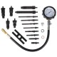 Set per il test della compressione dei motori diesel MECHANIC ENGINE TESTER 19, 0-70 bar, 19 pezzi
