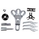 Set universale di estrattori con martello scorrevole a percussione MECHANIC PULLER SET 16