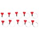 Fascetta stringitubo con farfalla MECHANIC CONNECT 32-44mm, 10 pezzi