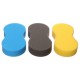 Spugna per lavaggio auto CAR DETAILING WASH 3, 3 pezzi, blu, nero, giallo