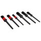 Set di pennelli di precisione per la pulizia dell'auto CAR DETAILING BRUSH 6, 6 pezzi