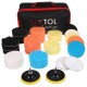 Set di tamponi/spugne lucidanti con supporto per pulizia auto CAR DETAILING PAD 30, 30 pz